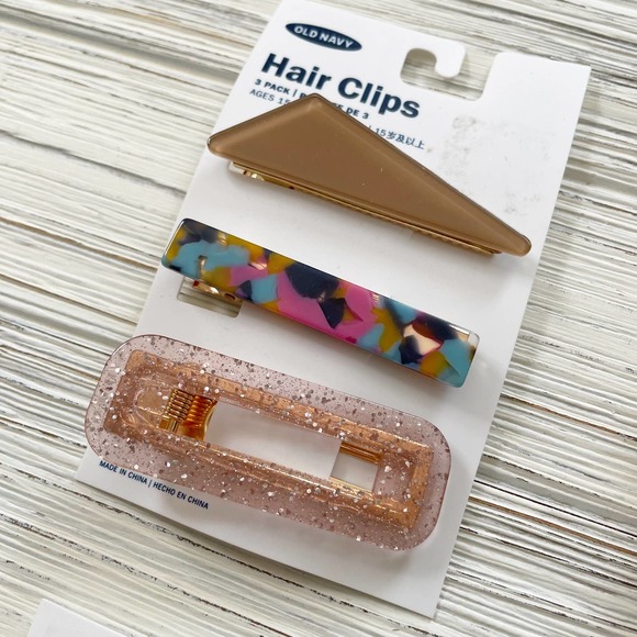 Bundle of 12 NEW Oversized Hair Clips Old Navy - Picture 2 of 7